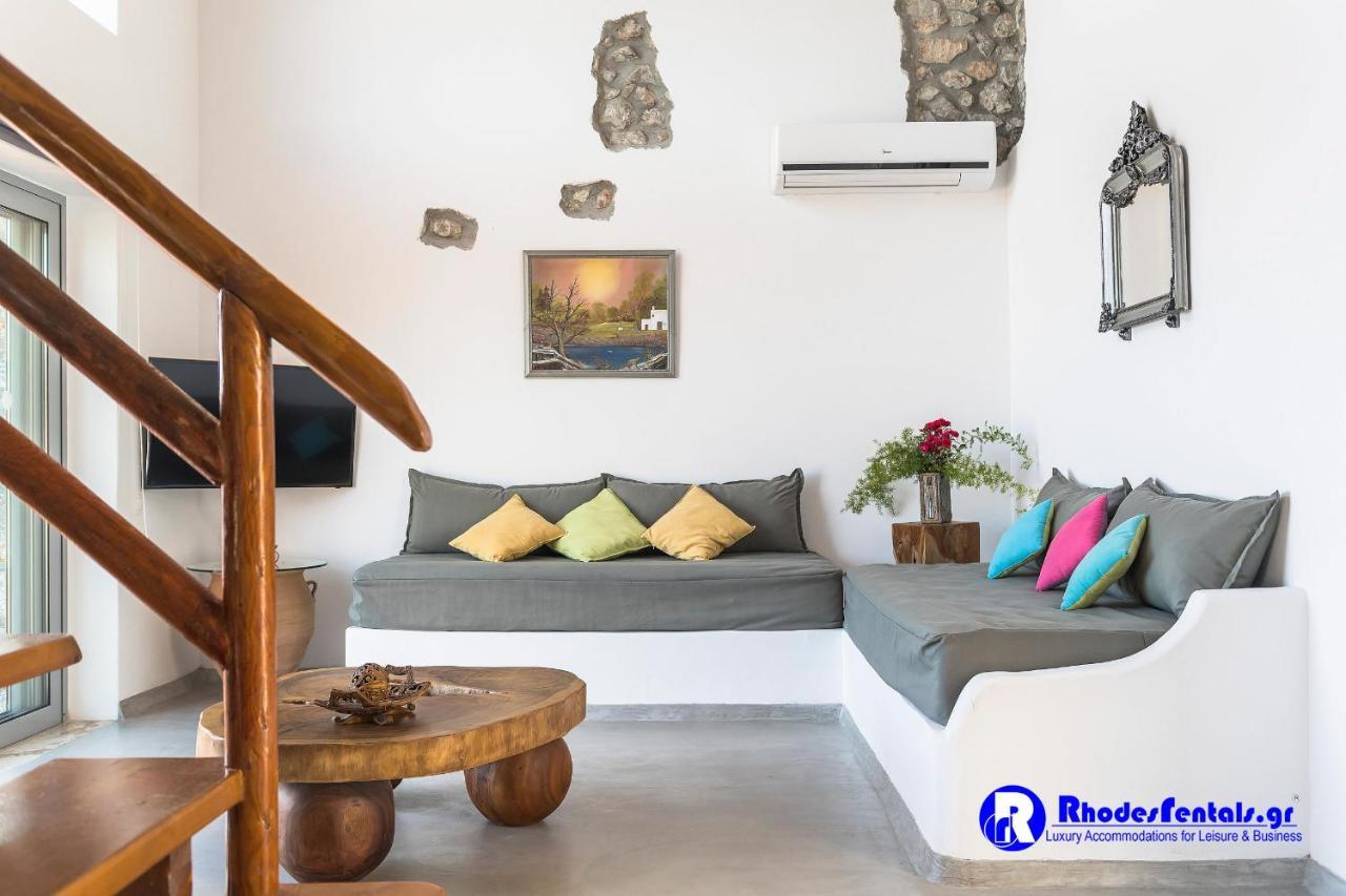 Lindos Seastone Villas Lárdosz Kültér fotó